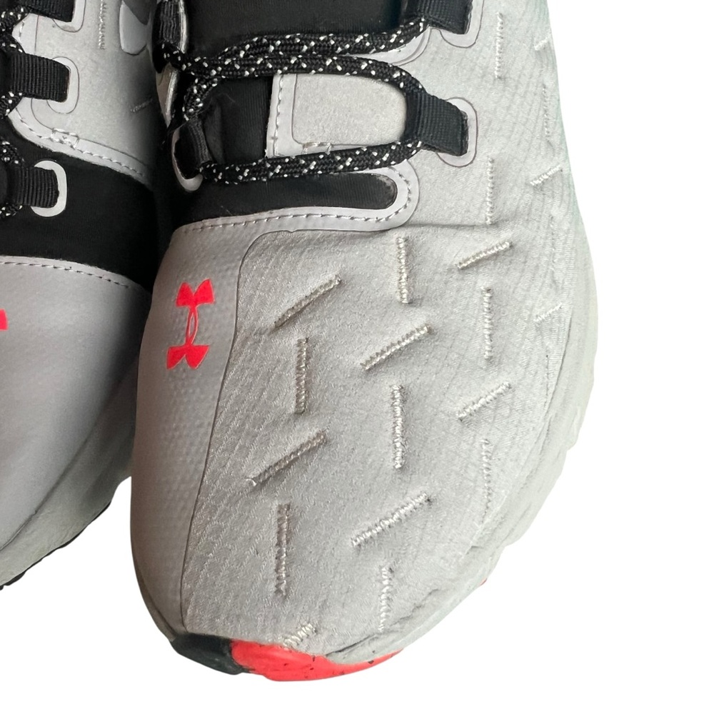 Under Armour Women’s 9.5 Charged Running Shoes Gray Black Neon - Picture 9 of 9
